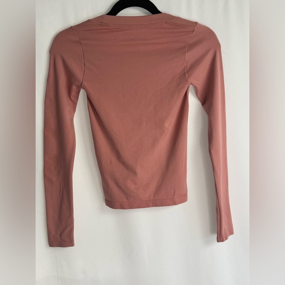 Free People Intimately Women’s Size XS/S‎ Dust Pink Long Sleeve Layering Tee - Picture 6 of 8